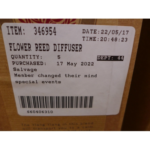 3185 - 3 x Flower Reed Diffuser  - 250Ml     (254-514-516)   * This lot is subject to vat