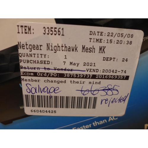 3189 - Netgear Nighthawk Mk63-100Uks Wifi6 Night  , Original RRP £199.99 + vat             (254-568)   * Th... 