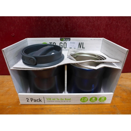 3192 - Reduce To Go Flask 2Pk   Vacuum-Insulated  (254-571)   * This lot is subject to vat