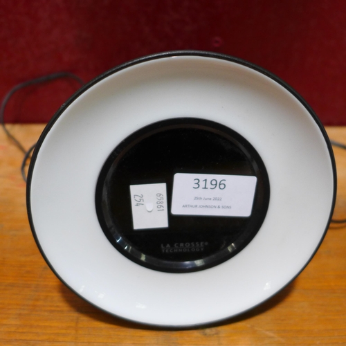 3196 - Lacrosse Technology Alarm Clock  (254-152)   * This lot is subject to vat