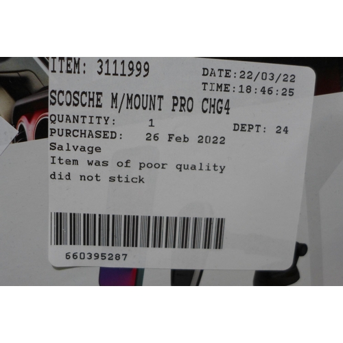 3199 - Scosche M/Mount Pro Chg4 - Mpq4V3Ex2-Cp  (254-157)   * This lot is subject to vat