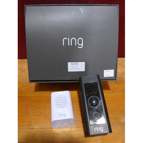 3210 - Ring Doorbell Pro   Inc Chime  , Original RRP £162.41 + vat       (254-310)   * This lot is subject ... 