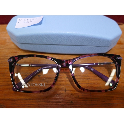 3226 - Willow Mae Debora 52X17 marble blue bur Glasses and Swarovski 5426/V 55A F/F   Glasses  (255-12,14) ... 