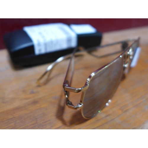 3227 - Versace gold metal sunglasses (Ve 2225 12526G ), Original RRP £108.33 + vat  (255-15)  * This lot is... 