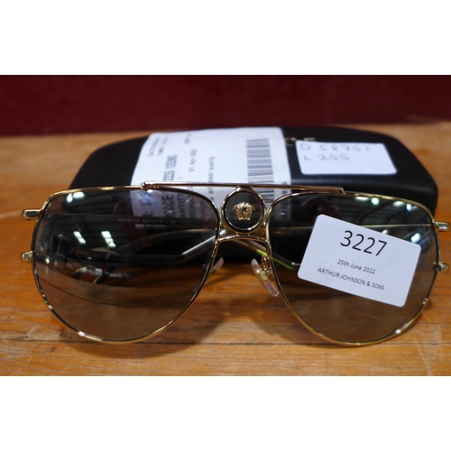 3227 - Versace gold metal sunglasses (Ve 2225 12526G ), Original RRP £108.33 + vat  (255-15)  * This lot is... 