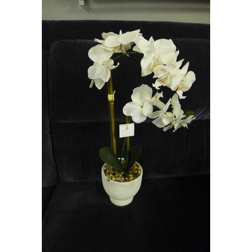 1407 - An artificial orchid in a ceramic pot, H 53cms (2989710)   #