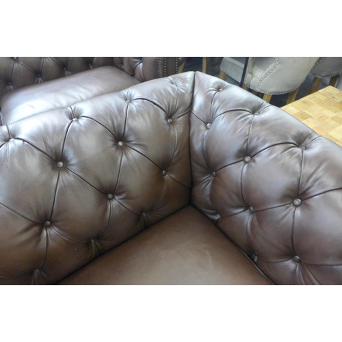 1541 - New Allington 2 Seater Brown leather sofa, Original RRP £1374.91 + vat (4113-19)  * This lot is subj... 