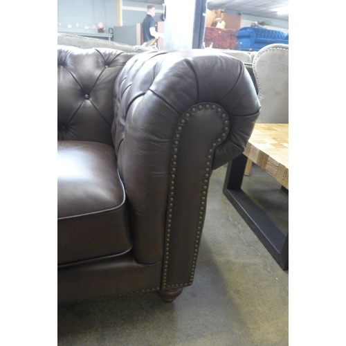 1541 - New Allington 2 Seater Brown leather sofa, Original RRP £1374.91 + vat (4113-19)  * This lot is subj... 