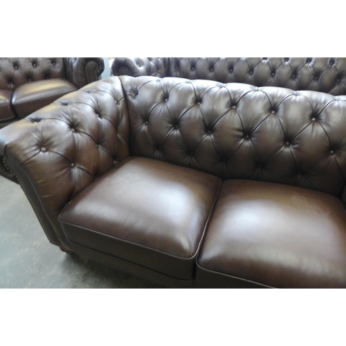 1541 - New Allington 2 Seater Brown leather sofa, Original RRP £1374.91 + vat (4113-19)  * This lot is subj... 