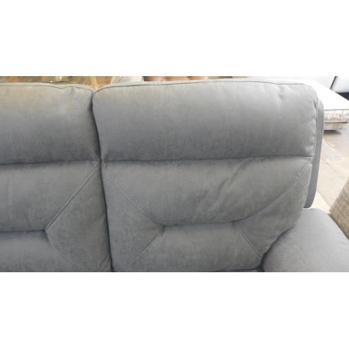 1557 - Kuka Fabric 3 Seat Sofa - power recliner, Original RRP £991.91 + vat (4113-5)  * This lot is subject... 