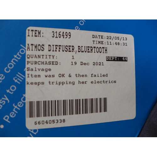 3375 - Atmos Diffuser Bluertooth Speaker & Lamp    (254-563)   * This lot is subject to vat