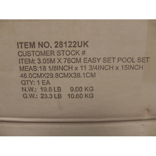 3387 - Easy Set 10Ft Pool         (254-560)   * This lot is subject to vat