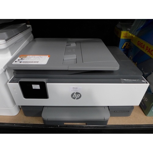 3519 - Hp Officejet Pro 8022E Aio Printer   , Original RRP £124.99 + vat   (254-383)   * This lot is subjec... 