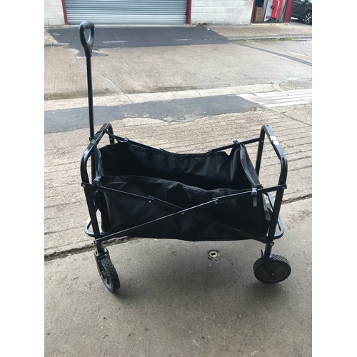 2459 - Canvas-metal festival folding trolley with box