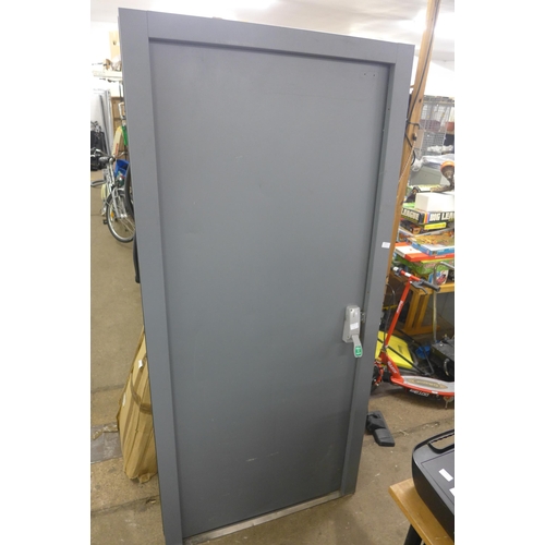 2071 - Steel security door with frame