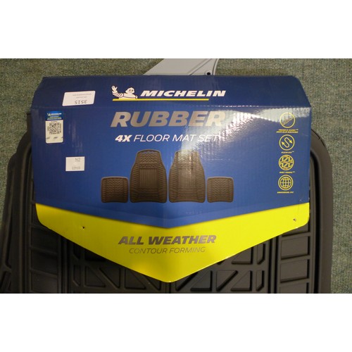 3515 - Michelin Rubber Car Mat set    (254-355)   * This lot is subject to vat