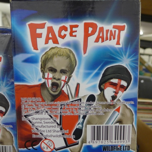 2091 - 3 Boxes of approx. 648 World Cup face paints