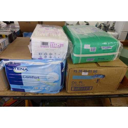 2108 - Seven packs of various Hygienic pads, sealed