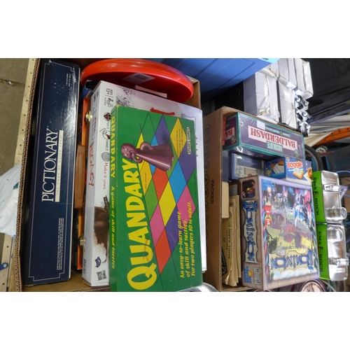 2159 - 2 Boxes of board games including some vintage