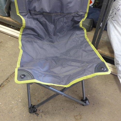 2163 - 2 Folding camping chairs and camping tarp