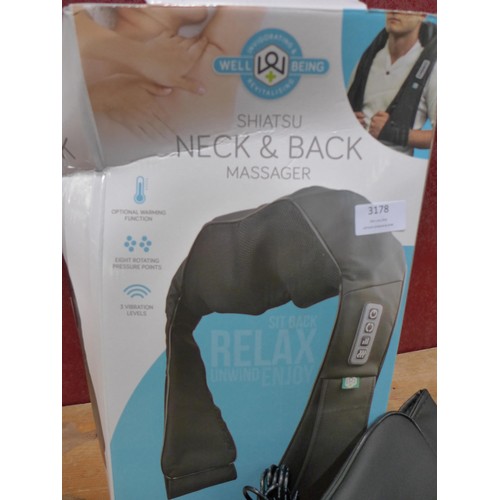 3179 - Wellbeing Shiatsu Neck     (254-523)   * This lot is subject to vat