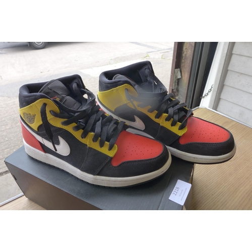 2218 - Boxed designer trainer job lot: Nike Air Jordan Hi-Tops size 6, Adidas EQT Support size 7, unused, N... 