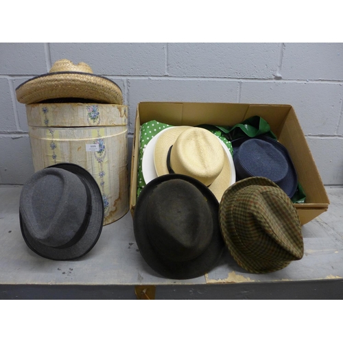 1121 - A collection of lady's and gentleman's hats**PLEASE NOTE THIS LOT IS NOT ELIGIBLE FOR POSTING AND PA... 