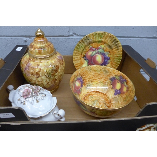 1129 - Decorative china including hand painted and Indian Tree**PLEASE NOTE THIS LOT IS NOT ELIGIBLE FOR PO... 