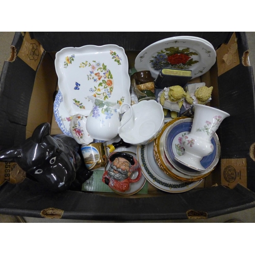 1139 - Mixed china, decorative plates and a dog cookie jar**PLEASE NOTE THIS LOT IS NOT ELIGIBLE FOR POSTIN... 