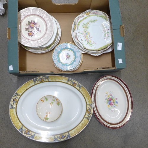 1144 - Assorted Victorian plates and later plates**PLEASE NOTE THIS LOT IS NOT ELIGIBLE FOR POSTING AND PAC... 