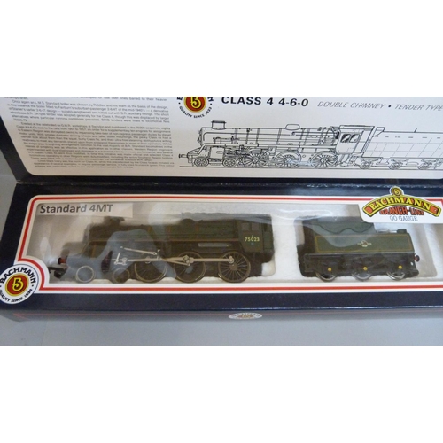 627 - A Bachmann and a Hornby 00 gauge locomotive, R3491 and B.R. Class 4