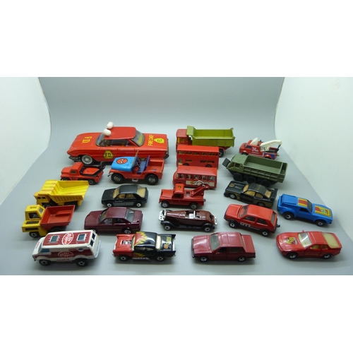 662 - Die-cast model vehicles and a Fire Chief car