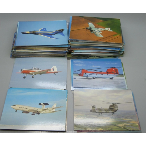 666 - Approximately 250 military aircraft postcards