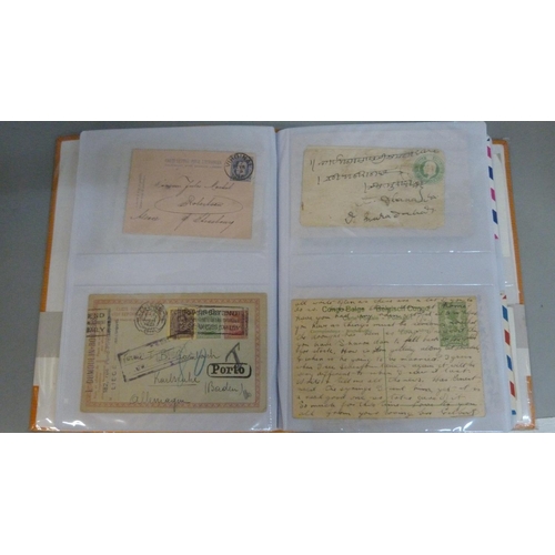 694 - Stamps; Worldwide postal stationery in album (135 items)