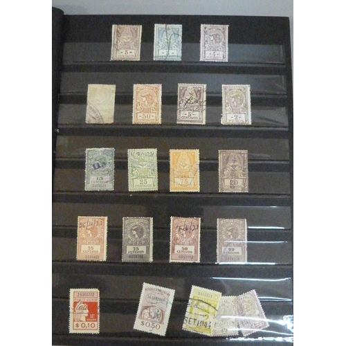 699 - Stamps; Worldwide Revenue stamps in 16-page stockbook