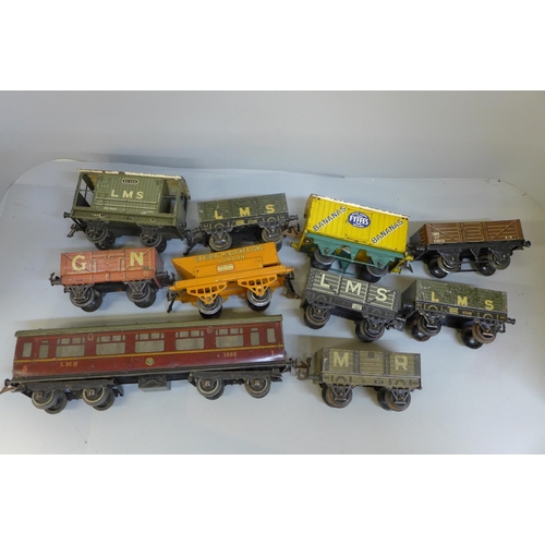 743 - A collection of Hornby and Bing 0 gauge model railway