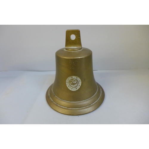 775 - A brass bell, SK Goben 1916 (reproduction)