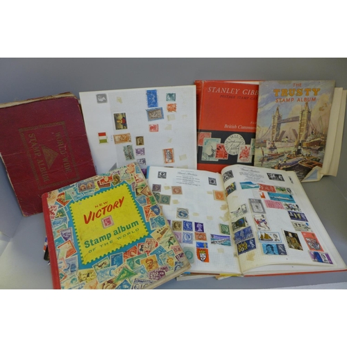 779 - A box of stamps, Stanley Gibbons catalogue, etc.