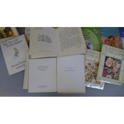 780 - Children's books; Flower Fairies and Beatrix Potter's Peter Rabbit and Friends including mid 20th Ce... 