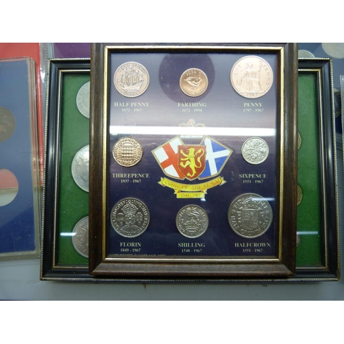 912 - Assorted British coins including sets