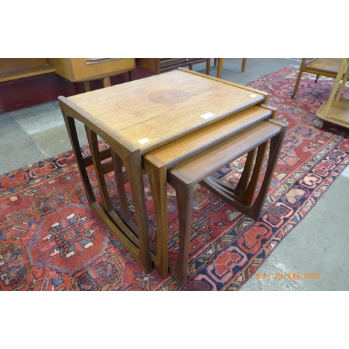 84 - A G-Plan Quadrille teak nest of tables