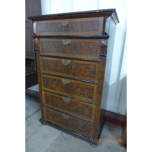 175 - A 19th Century French scumbled pine chest of drawers