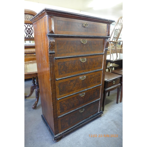 175 - A 19th Century French scumbled pine chest of drawers