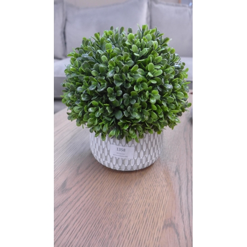 1361 - An artificial topiary in a ceramic pot, H 25cms (2988208)   #