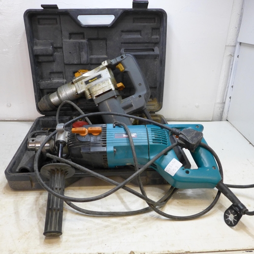 2003 - Makita 240v 8406C breaker drill and Power G SDS drill