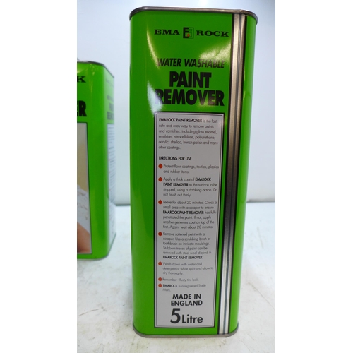 2015 - 2 x 5ltr washable paint remover (EMA Rock brand)