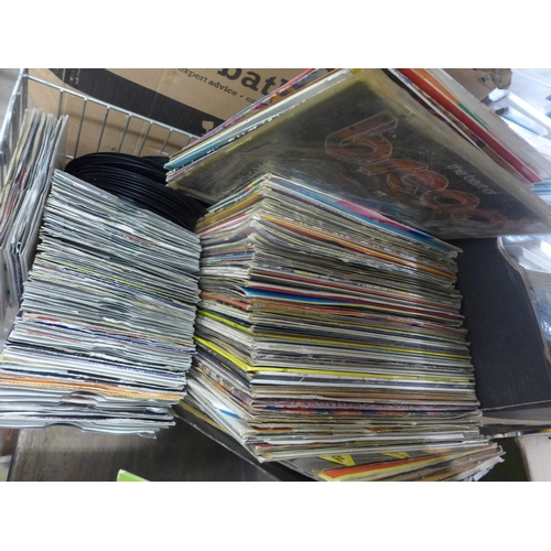 2161 - Approx. 200 LP's and 45 rpm records many 1960's