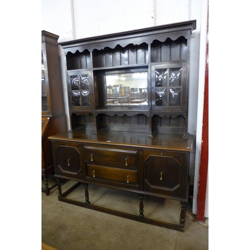 128 - An Arts and Crafts oak dresser