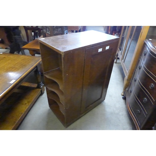 181 - A Victorian painted beech table top stationary cabinet