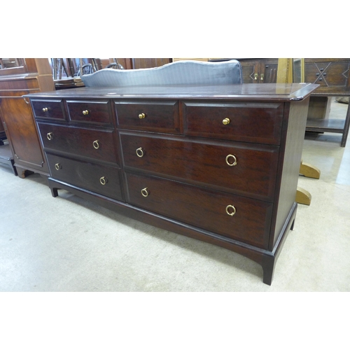 184 - A Stag Minstrel mahogany Captain's chest of drawers